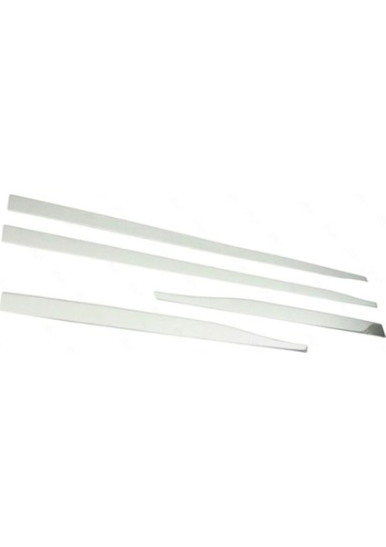 Opel Crossland X Yan Kapı Çıtası Krom Nikelaj (2017-2020) için Özel Ürün (4 Parça Paslanmaz Çelik)