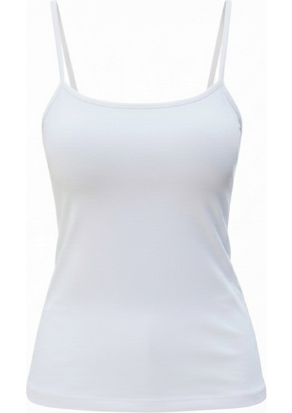 Kadın Pamuklu İp Askılı Ribanalı Atlet 6'lı Paket