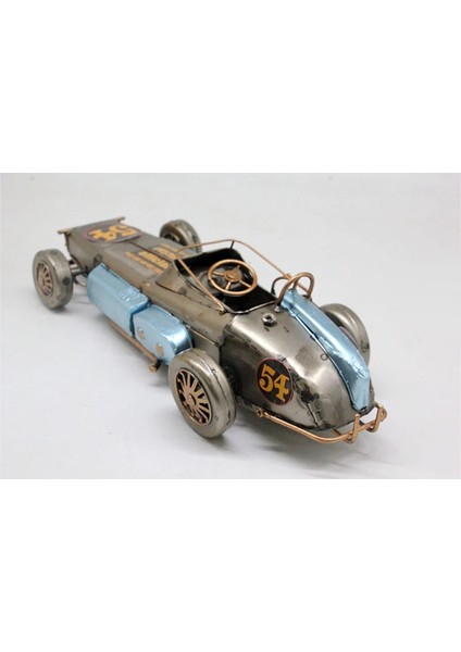 Dekoratif Metal Antika Tip Yarış Arabası 54 Numara modelleri