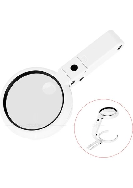 USB Şarj Edilebilir Katlanabilir 3.510X Büyüteç 8 Ledli Masa ve Eliçin Taşınabilir Büyüteç FS90RC fiyatları