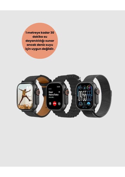 Amoled Akıllı Saat 49MM Bluetooth Arama Spor ve Sağlık modelleri