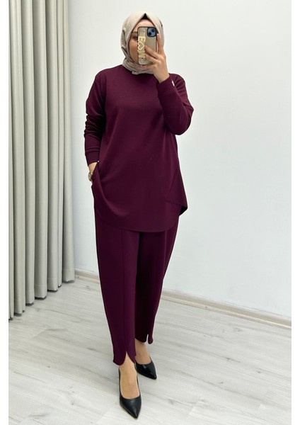 Tripen Yumuşacık Mevsimlik Kumaş Yırtmaç Detaylı Tesettür Kadın Ikili Takım fiyatları