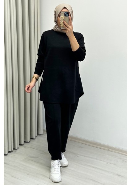 Tripen Yumuşacık Mevsimlik Kumaş Yırtmaç Detaylı Tesettür Kadın Ikili Takım fiyatları