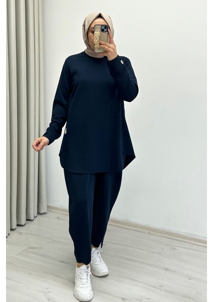 Tripen Yumuşacık Mevsimlik Kumaş Yırtmaç Detaylı Tesettür Kadın Ikili Takım indirimleri