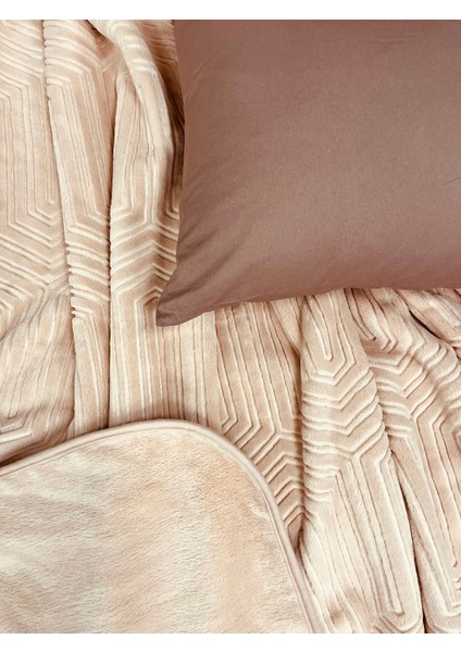 Tek Kişilik Battaniye Kalın Embos Krem fiyatları