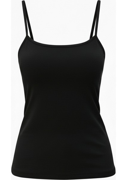 Kadın Pamuklu İp Askılı Ribanalı Atlet 6'lı Paket