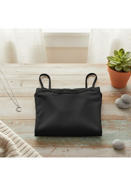 Kadın Pamuklu İp Askılı Ribanalı Atlet 6'lı Paket fırsatları