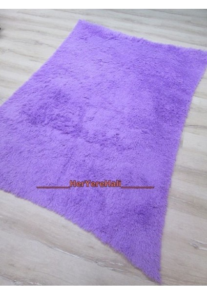 Doğuş Tavşan Tüyü Lila 140X200 cm Yay Şeklinde Peluş Halı fiyatları