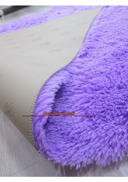 Doğuş Tavşan Tüyü Lila 140X200 cm Yay Şeklinde Peluş Halı fırsatları