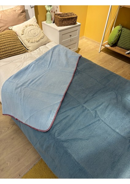 Bohemhouse Çift Taraflı Iki Renk Düz Pamuklu Kalın Yumuşak Battal Boy Battaniye 1350GR 150X200 cm modelleri