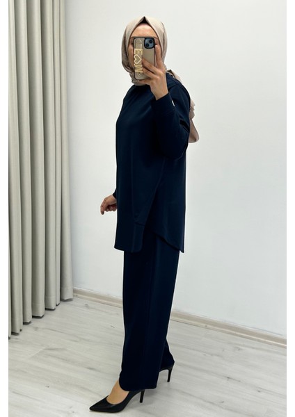 Tripen Yumuşacık Mevsimlik Kumaş Yırtmaç Detaylı Tesettür Kadın Ikili Takım fırsatları