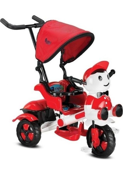 125 Yupi Kırmızı-Siyah 3 Tekerlekli Bisiklet