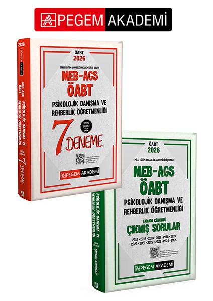 PEGEM AKADEMİ 2026 MEB AGS ÖABT Psikolojik Danışma ve Rehberlik Ö