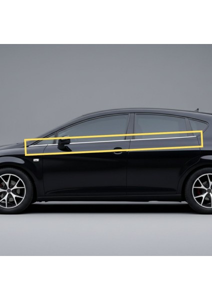 Seat Leon Cam Alt Çıtası Krom Nikelaj (2006-2012) için Özel Ürün (6 Parça Paslanmaz Çelik) modelleri