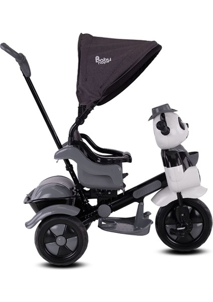 127 Little Panda Ebeveyn Kontrollü Tenteli Müzikli Tricycle Üç Teker Bisiklet-Gri fiyatları