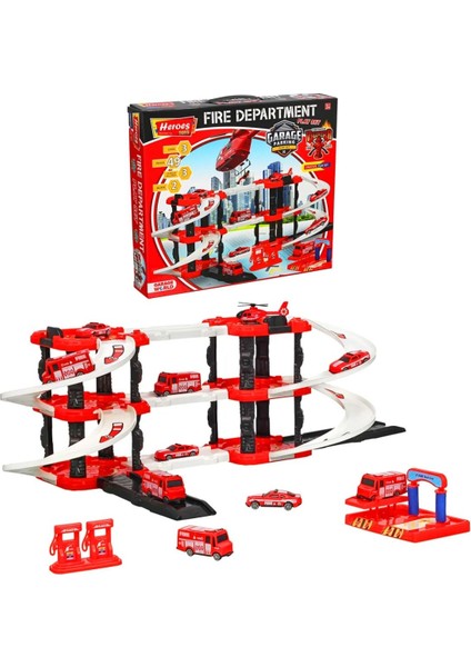 Hereos Toys Üç Katlı Çift Blok Itfaiye ERN-2027