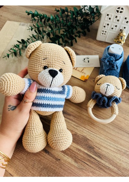 Amigurumi Kazaklı Ayıcık Set modelleri