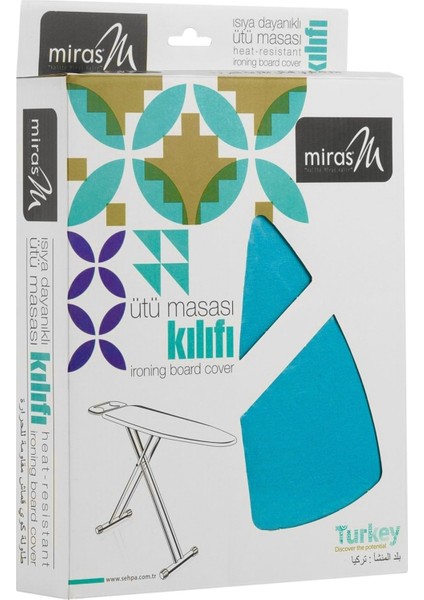 Miras Kalın Keçeli Ütü Masası Bezi (Turkuaz)