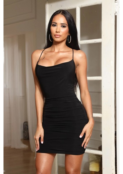 Askılı Siyah Elbise fiyatları