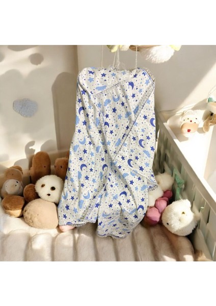 Yanpa Çift Katlı Kenarları Güpür Detaylı Kalın Penye Bebek Battaniyesi 100/100 Pamuklu modelleri