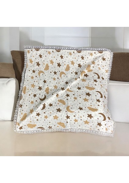 Yanpa Kalın Çift Katlı Kenarları Güpür Detaylı Penye Bebek Battaniyesi 100/100 Pamuklu modelleri