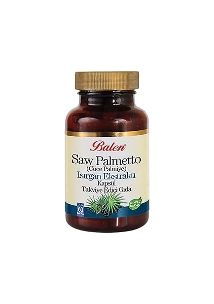 Saw Palmetto(Cüce Palmi̇ye)&ısirgan Ekst. 375MG* 60 1 Paket(1 x 1000 G)
