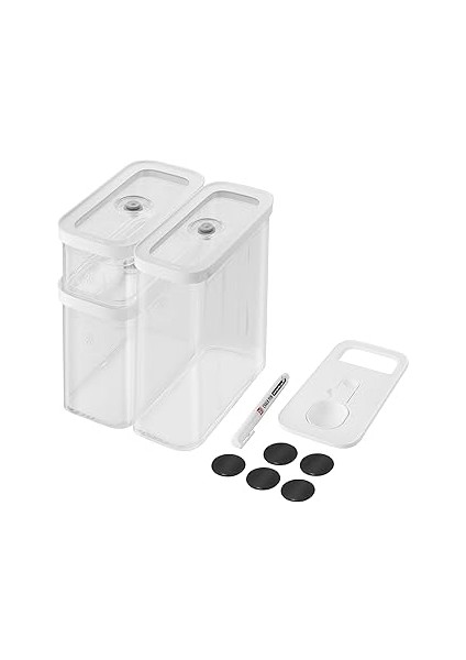 Zwilling Fresh & Save Cube Saklama Düzenleyici, 5 Parçalı Orta Set, Kiler Düzenleyiciler ve Depolam