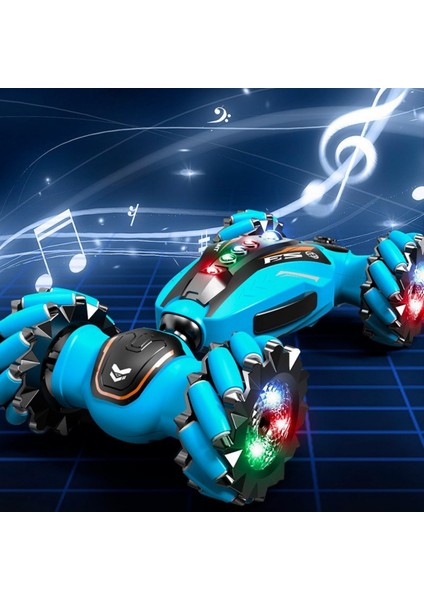 Uzaktan Kumandalı Full Fonksiyon Şarjlı Müzikli Pençe El Sensörlü Akrobat Dublör Stunt Rc Araba 35CM