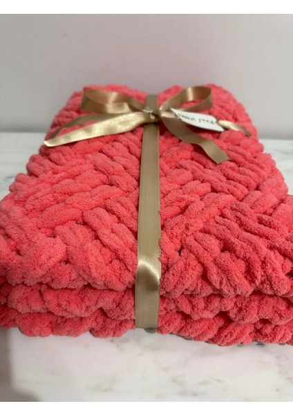 El Örgüsü Alize Puffy Bebek Battaniyesi Mercan Küp Şeker indirimleri