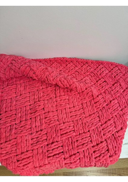 El Örgüsü Alize Puffy Bebek Battaniyesi Mercan Küp Şeker