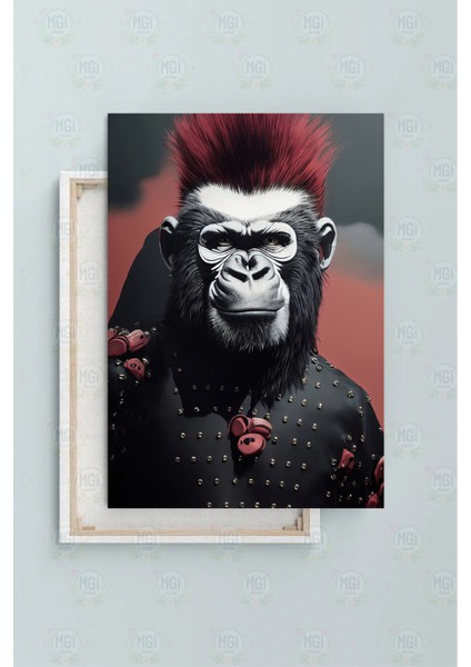 Modern Salon Dekorasyonu Punk Goril Kanvas Tablo Duvar Dekoru Oturma Odası Tablosu fiyatları