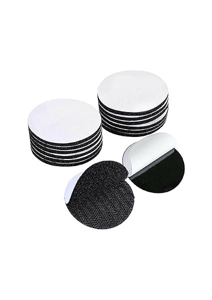 Promosyonca Kendinden Yapışkanlı Yuvarlak Kaydırmaz Bantlar, Halı, Kilim ve Koltuk Için, Siyah (10,