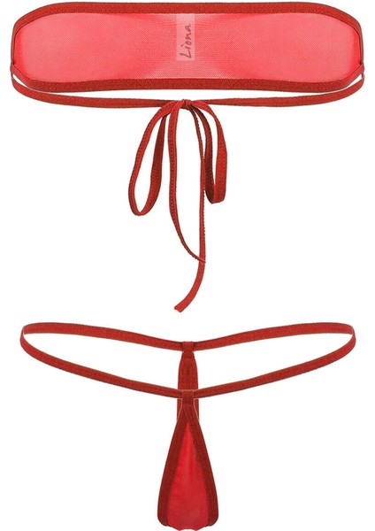 Kırmızı Seksi Sütyenli Fantazi Iç Çamaşırı Takımı modelleri