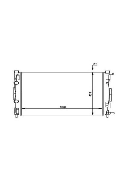 3111005 Motor Su Radyatörü Brazing Renault Megane Iı 02>scenıc 03> 1.5-1.9dci/1.4-1.6-2.0 16V Ac Klimasız Mek 585X428X32 8200357536-8200115542-8200117609