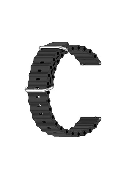 Microsonic Watch 4 Için Kordon Ocean Band Siyah