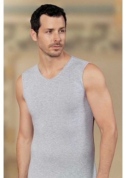 Şahinler Erkek Sıfır Kol V Yaka Likra Atlet E079