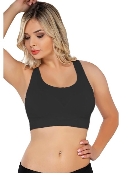 Siyah Mı Emay 4027 Seamless Tül Pedli Toparlayıcı Büstiyer