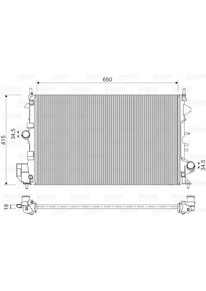 734982 Motor Su Radyatörü Opel Vectra C 02>08 1.6 Z16XEP 1300283-1321713-13217130-95524870