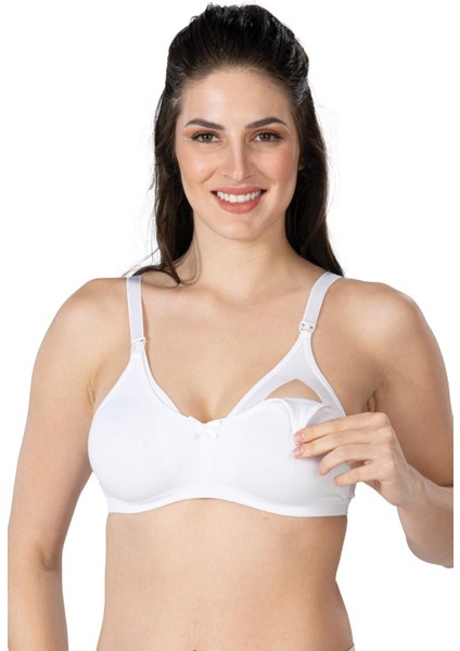 Beyaz Mı Emay 1421 Modal Cotton Emzirme Sütyen