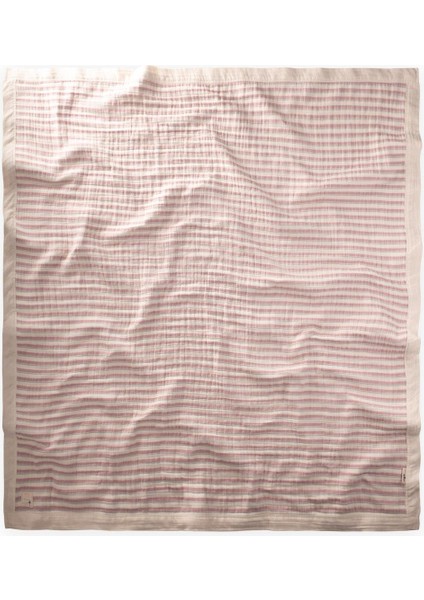 Kalın Biyeli Çift Kat Ham Battaniye 85X90 cm Mint Yeşili-Gül Kurusu fiyatları