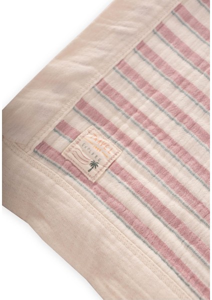 Kalın Biyeli Çift Kat Ham Battaniye 85X90 cm Mint Yeşili-Gül Kurusu modelleri