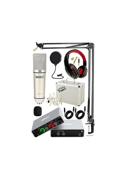 Central-Gr Pack-3 Stüdyo Kayıt Ekipmanları GLX-700GR Ses Kartı Cx1 Stüdyo Mikrofon