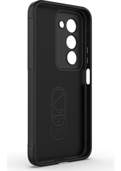 Redmi 15 Kılıf Esnek Tpu Oyuklu Arka Yüzey Tasarımlı Zore Etnik Silikon Kapak - Koyu Yeşil