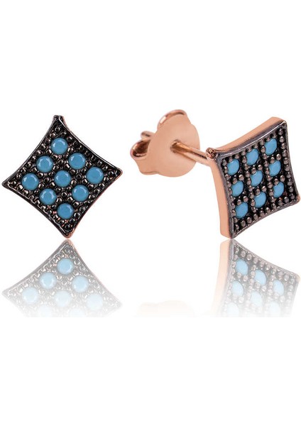 925 Ayar Gümüş Kare Çivili Küpe EA1160071 (945945)