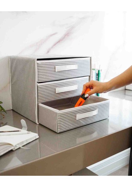 3 Gözlü-Bölmeli Çekmece Yeni Sezon Nano Teknoloji Kumaş (32×32) fırsatları