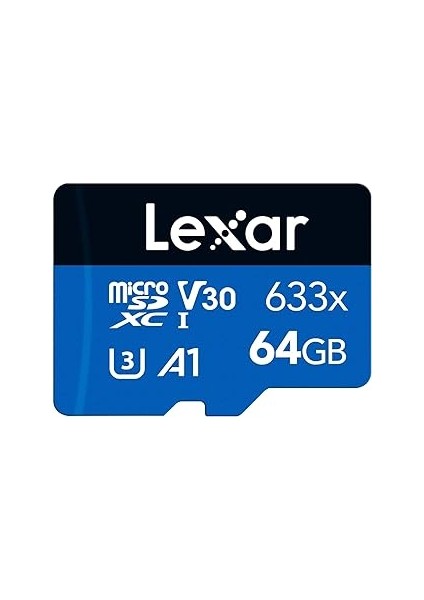 Lexar 633X 64 GB Sd Kart, Microsdxc Uhs-I Kart W/o Sd Adaptör, Microsd Hafıza Kartı, 100MB/S