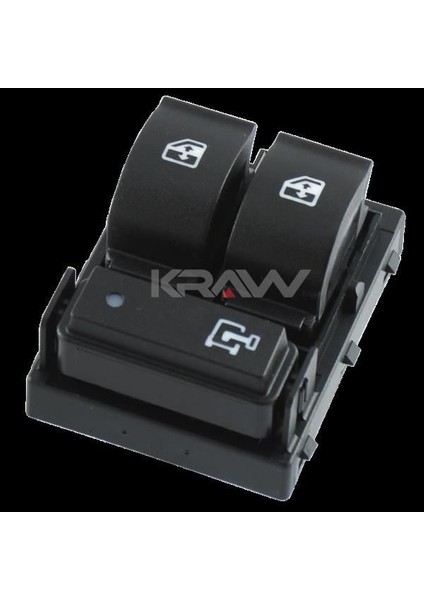 Cam Kaldırma Anahtarı Fıat Ducato Iv Sol - Çerçevesiz - Yeşil Soket Boxer Iv - Jumper Iv