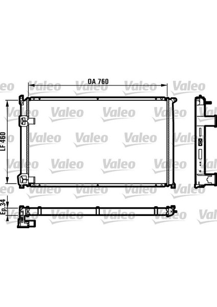732063 Radyatör Master Iı-Movano 2.5d 98-01 S8U Klimasız Mek 760X460X34 7701046209-9161436-7701043670