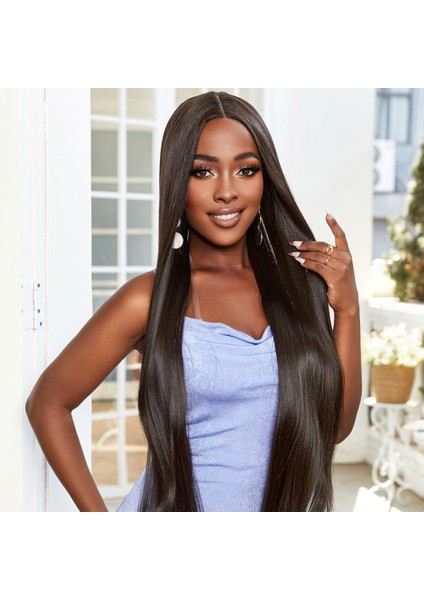 Kahverengi Ekstra Uzun Boy Tül Peruk modelleri