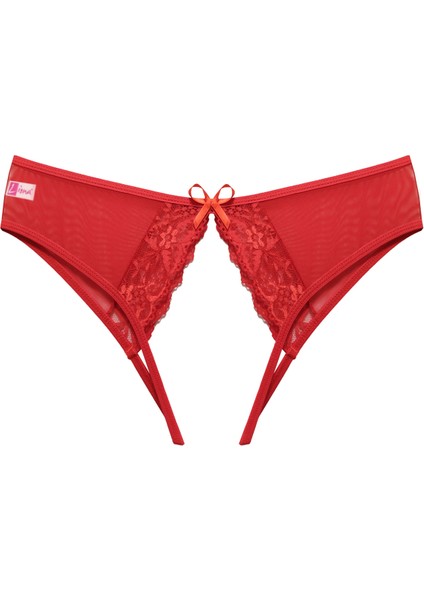 Dantelli Özel Bölgesi Açık Kadın Kırmızı Fantezi Külot fiyatları